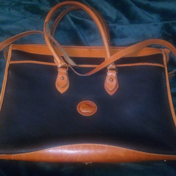 Dooney & Bourke Handbags - Vintage Dooney & Bourke Classic All Weather Leather Briefcase